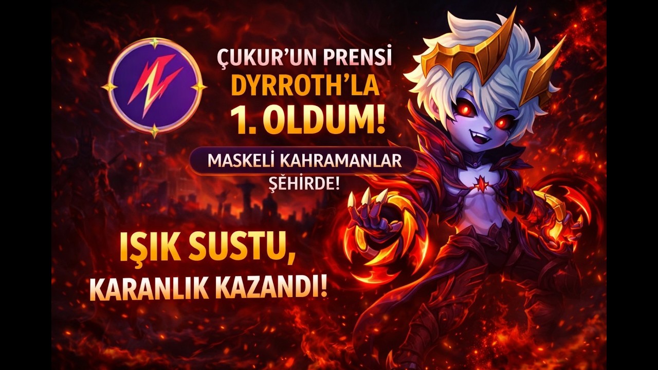 Çukur’un Prensi Dyrroth ile 1. OLDUM! 🔥 Işık Sustu, Karanlık Kazandı | Magic Chess Go Go
