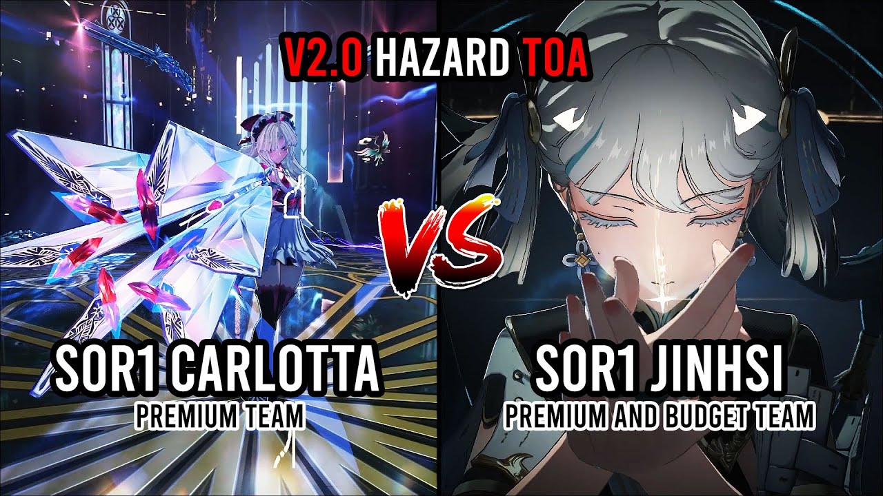 S0R1 Carlotta vs S0R1 Jinhsi - DPS Queen Showdown v2.0 ToA Crownless | Wuthering Waves