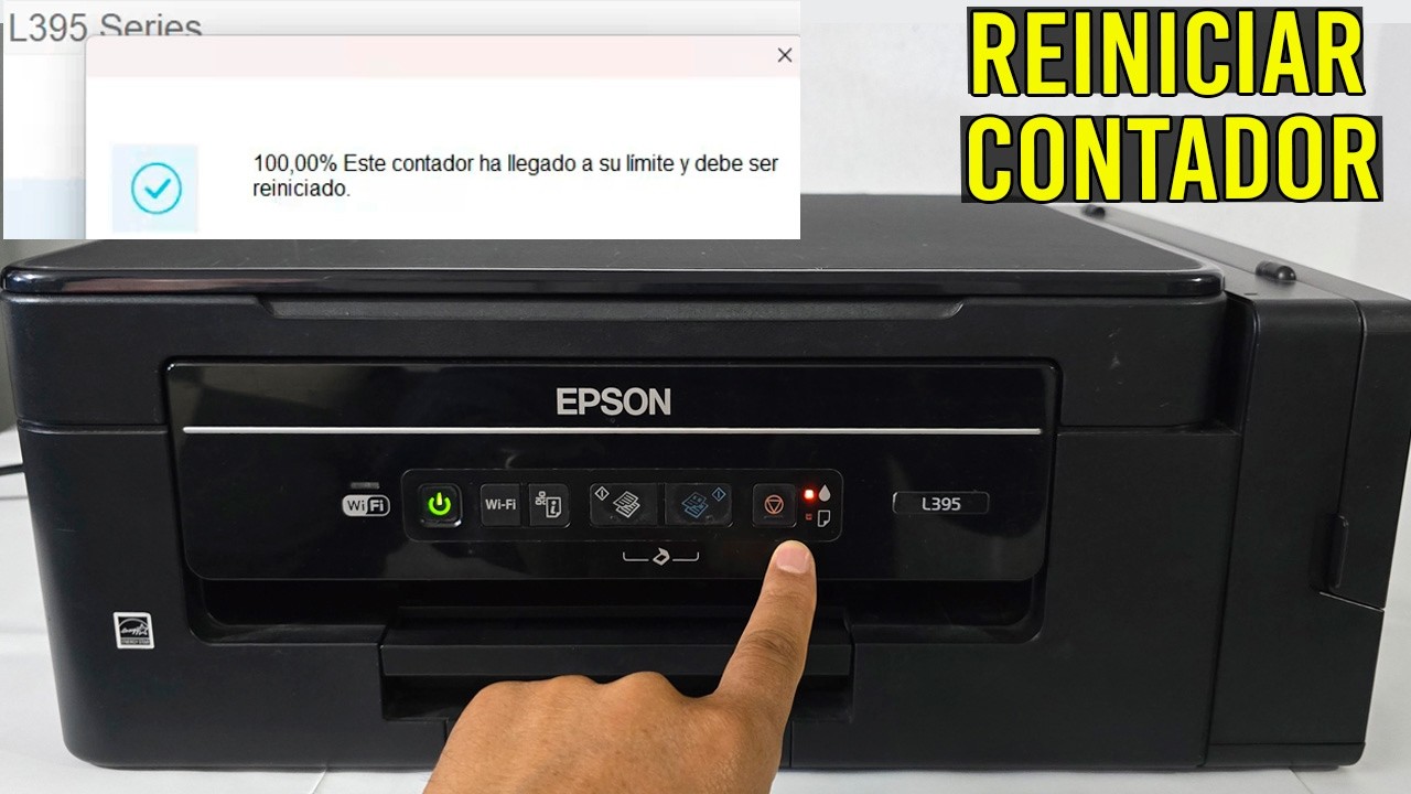 Cómo RESETEAR contador de ALMOHADILLAS Impresora EPSON L359-L355/Error de luz Naranja(Paso a Paso)