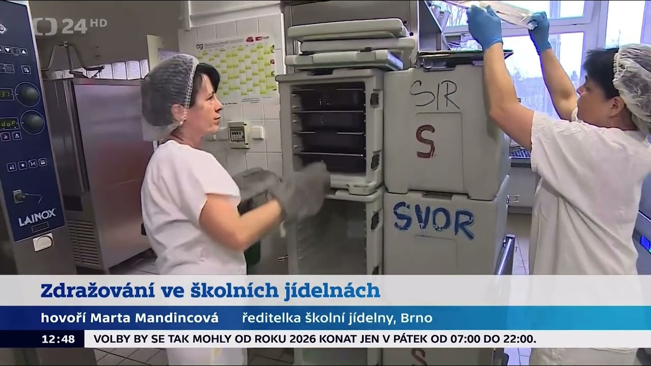 Školní jídelna Svornost v České televizi