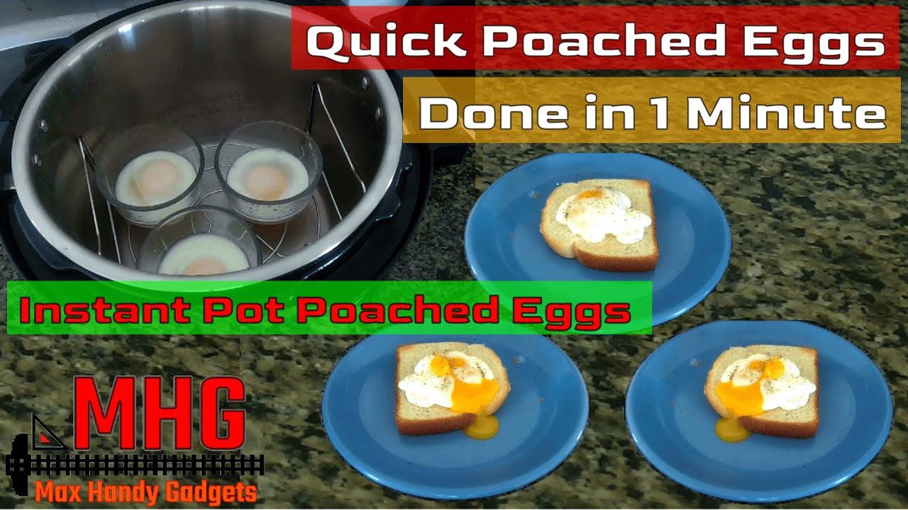 Quick Poached Eggs Done in One Minute - Instant Pot