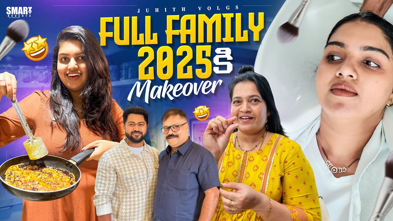 |మా Full Family 2025 is కి Makeover😍అత్త & కోడలు Hair Makeover✨|My Morning to Night Day in my life||