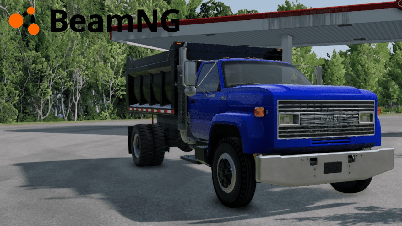 Garvil Md70 Dump Truck POV drive Beamng drive