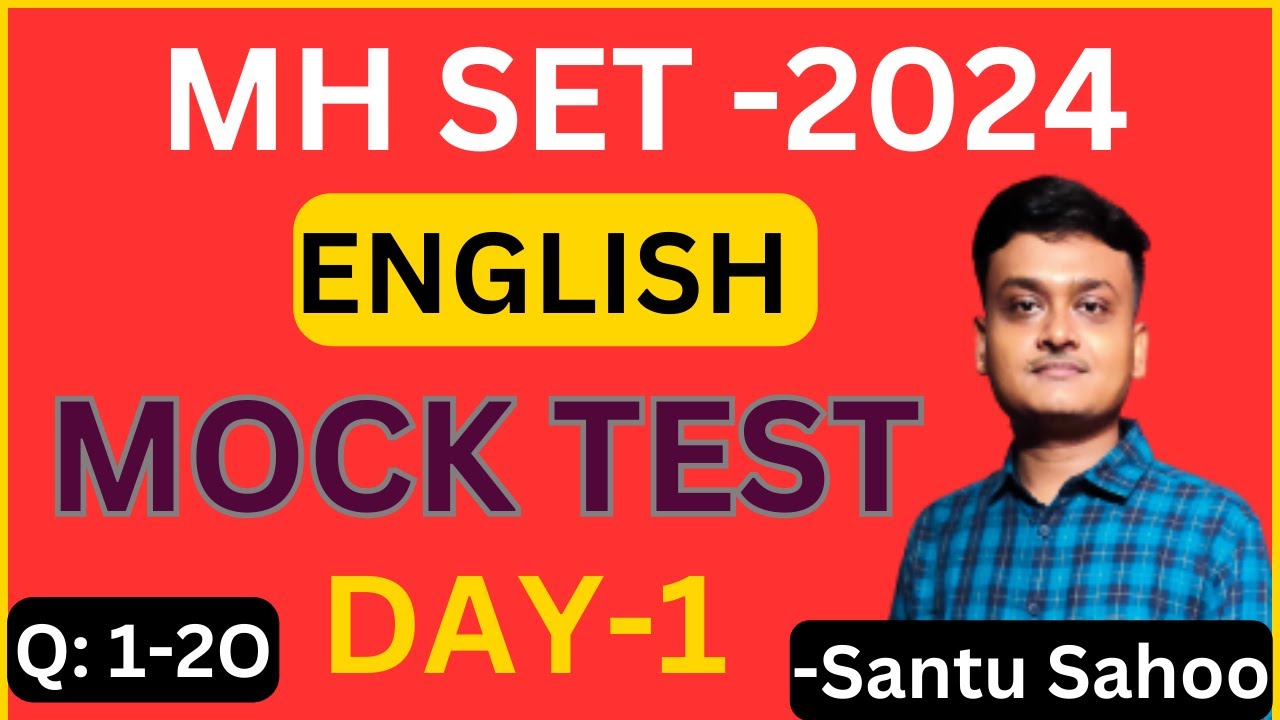 MH SET -2024 ENGLISH MOCK TEST II MH SET ENGLISH PRACTICE II Maharashtra Set English literature mock