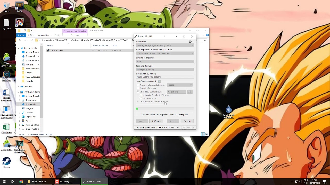Criar Pendrive Bootavel e Formatar PC