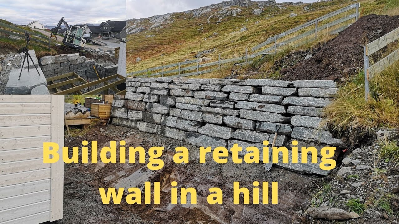 Retaining wall of natural rocks part 1