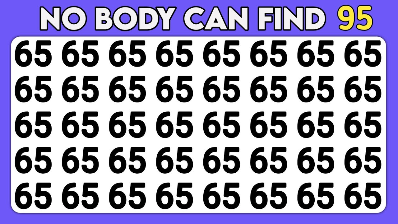 Test your eagle eyes | Find the odd numbers and Letter's | No body can find.