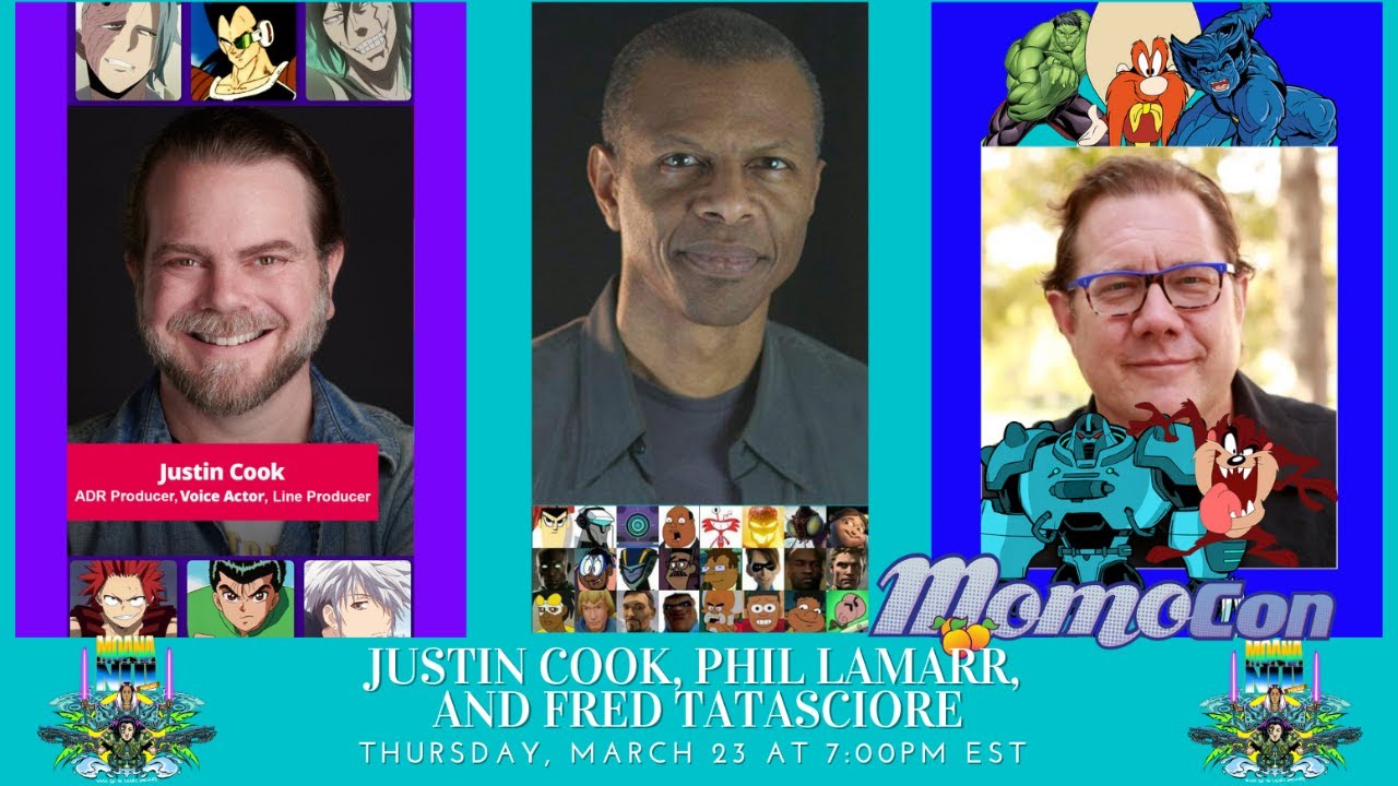 Moana Nui & MomoCon Presents Justin Cook, Phil LaMarr, Fred Tatasciore & Geoff Ramsey