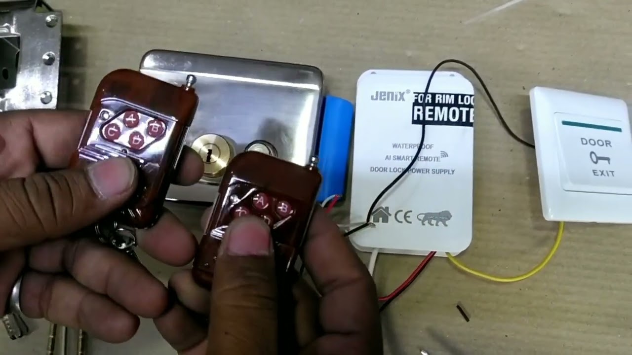Jenix Remote Operated Electronic door lock Waterproof Power supply
