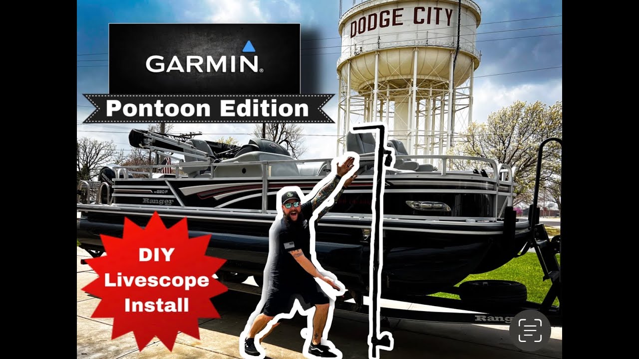 Полная установка Garmin Livescope своими руками на понтонные лодки