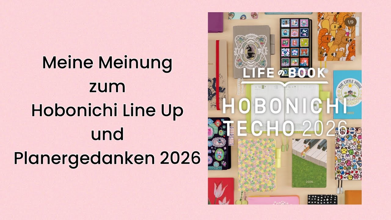 Kalender 2026 | Hobonichi Line Up und Planergedanken zu 2026 