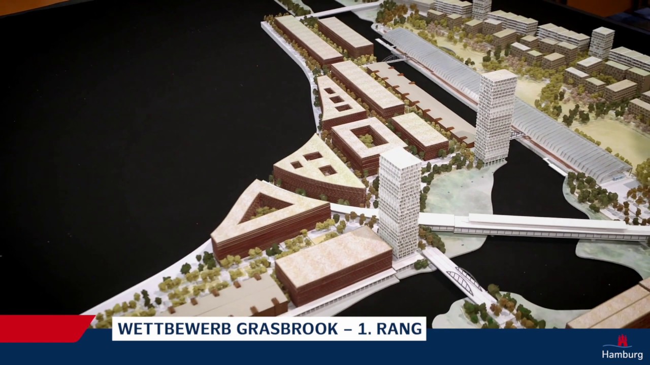 Grasbrook &ndash; Erl&auml;uterung Wettbewerbsentwurf 1  Rang