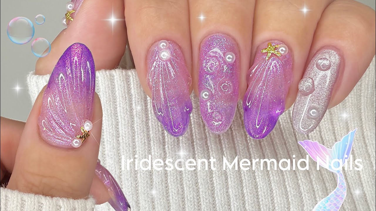 Iridescent Mermaid Nail Art Tutorial | Modelones 28 Colors Gel Kit 
