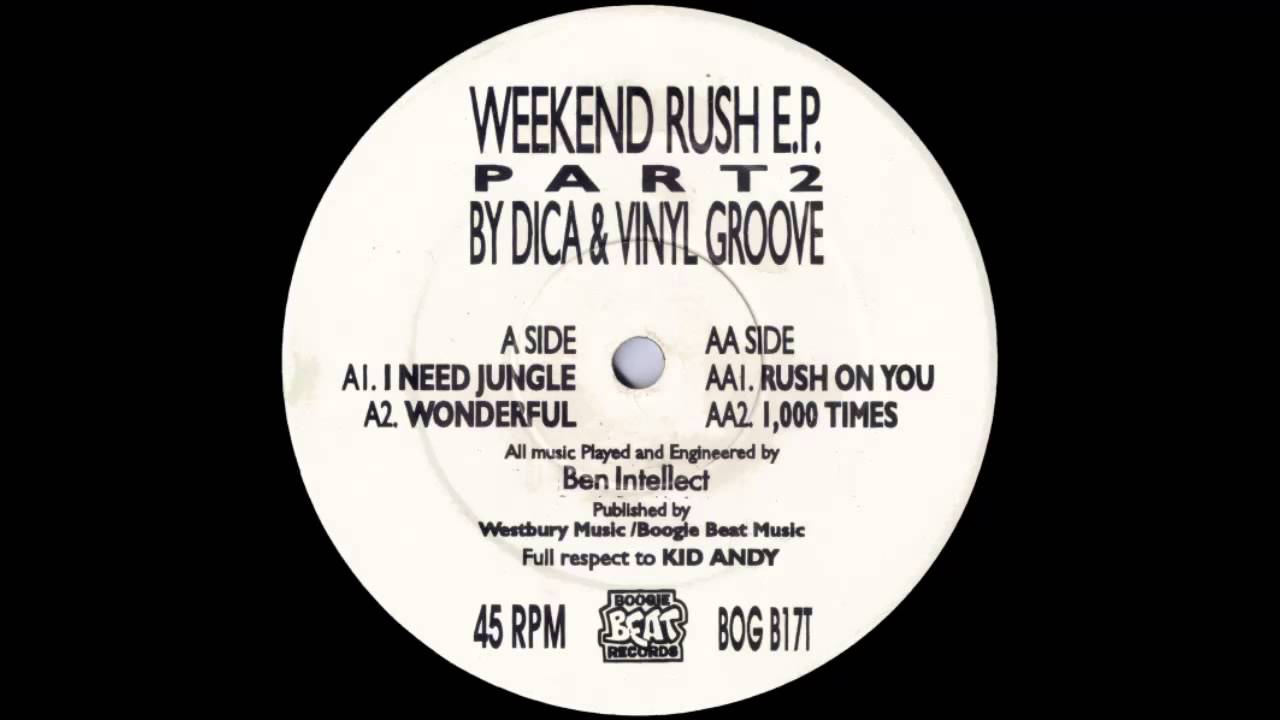 Dica & Vinyl Groove -  Wonderful (BOG B17T A2, Weekend Rush E.P.  1992)