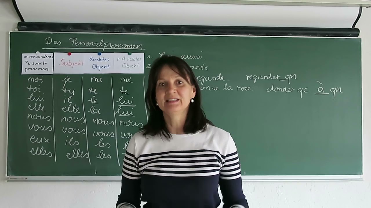 Klasse 8 - Unité 4 Personalpronomen - 09/19 - Französisch Grammatik