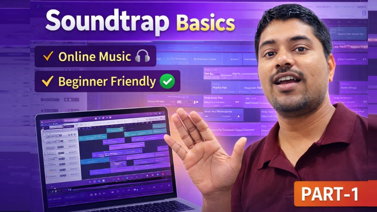 Soundtrap Online Software Basics | Online Music Kaise Banaye | Easy Music Track Creation | Part-1