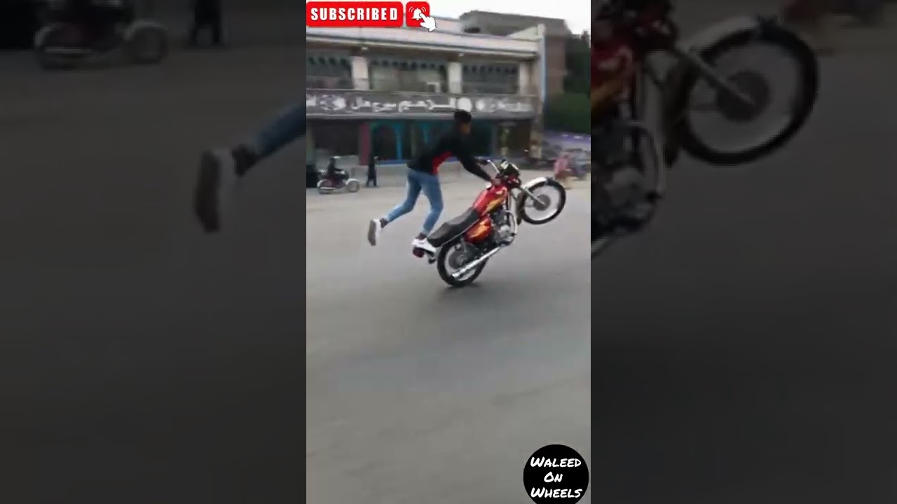 Dangerous One Wheeling From Rawalpindi 😱🔥💪 #shanawaz #biker #wheeling
