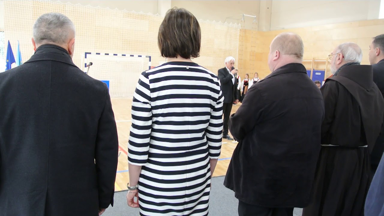 Himna Republike Hrvatske - Joso Butorac - otvorenje školske sportske dvorane