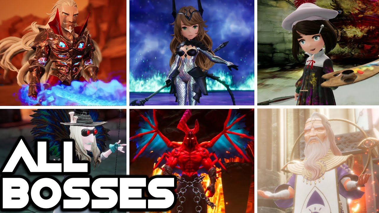 Bravely Default 2 - All Bosses and All Endings