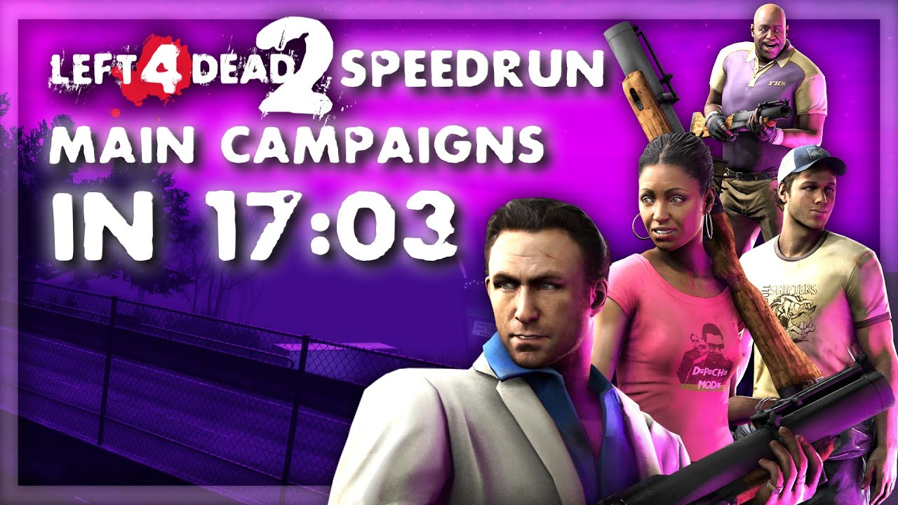 Left 4 Dead 2 in 17:03 - 4 Grenade Launchers [TAS]