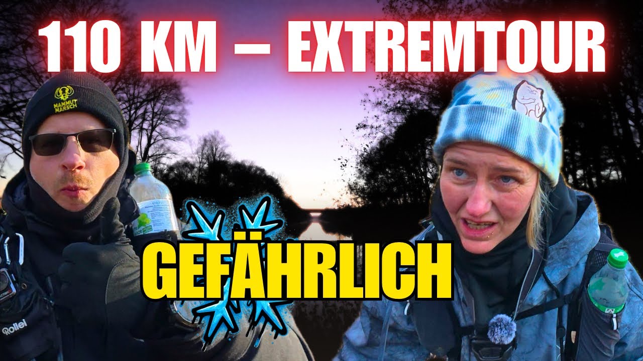 110 km ~ BRUTALE Wanderung – eisige Kälte, Hunger & komplett am LIMIT!