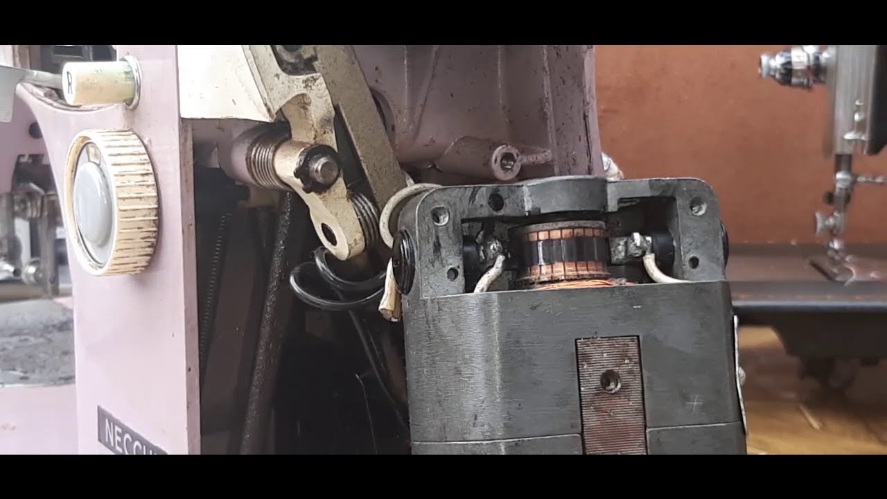 Motor Desmontaje y Limpieza de la Bobina Máquina de Coser Necchi