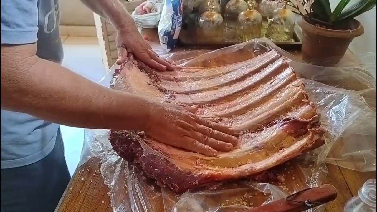 Costela no latão.