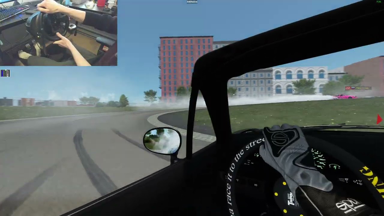 Assetto Corsa - MX5 Miata Drifting In A Packed Multiplayer Lobby @ Brooklyn Park