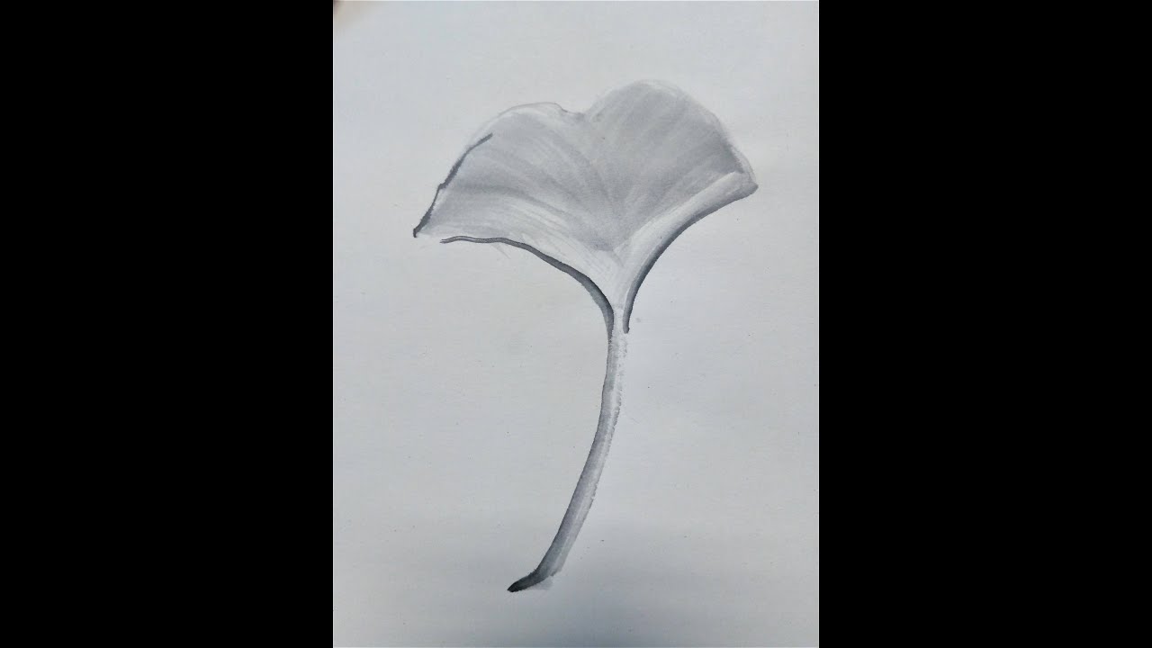 SUMIE 2020 Shozo Koike - video  n 4   - FOGLIA di GINKGO-