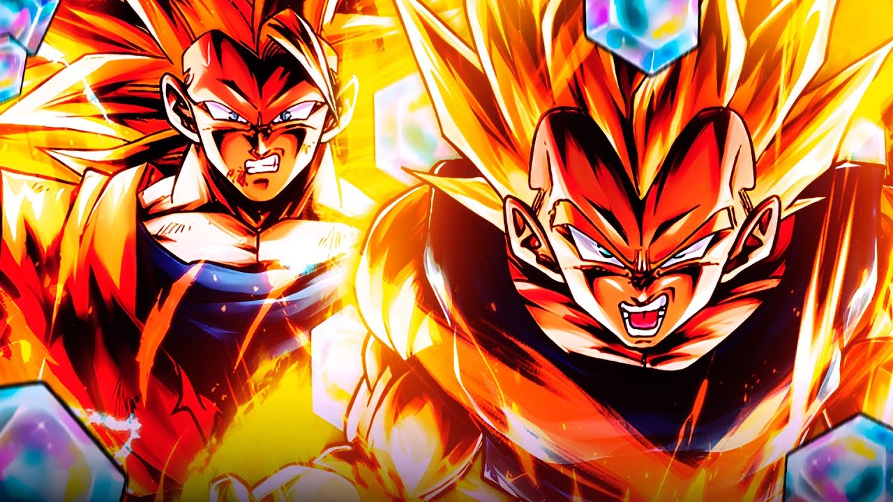 summons for the new tag lf ssj3 goku and ssj2 vegeta in dragon ball legends.