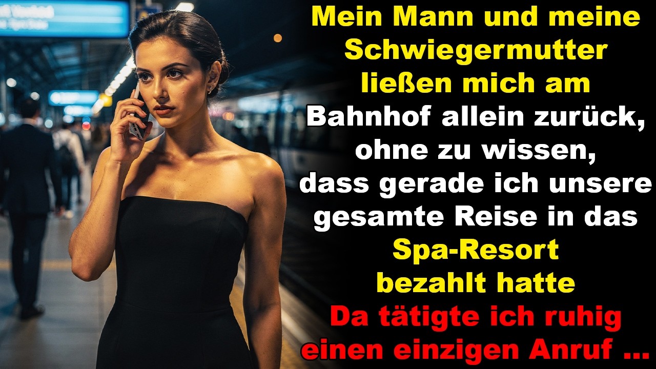 Mein Mann und meine Schwiegermutter ließen mich am Bahnhof zurück – und da tätigte ich einen Anruf …