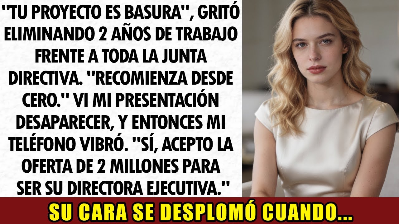 Mi Gerente Eliminó Mi Trabajo Y Dijo “Esto No Sirve”... Luego Una Multinacional Me Contactó