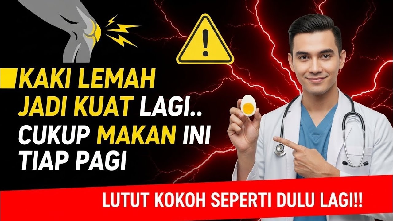 LUTUT KOKOH SEPERTI DULU LAGI‼️Cukup Makan Ini Tiap Pagi, Kaki Lemah Jadi Kuat Lagi... 