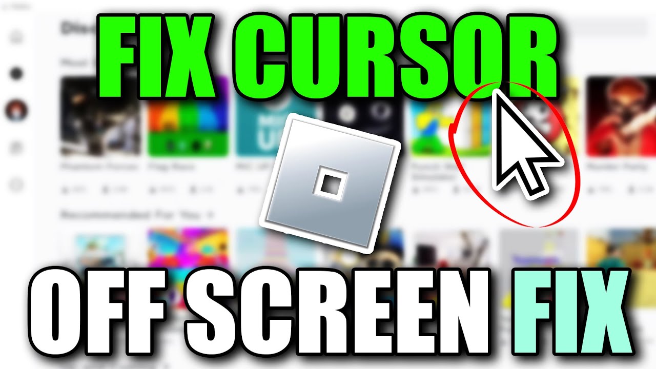 How to FIX Cursor in Roblox GOING OFF-SCREEN in 2025 (Easy Mouse Problem Fix)