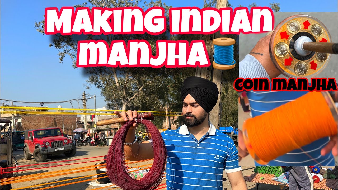 DESI MANJHA MAKING🧵🪁|| GATTU CUTTER