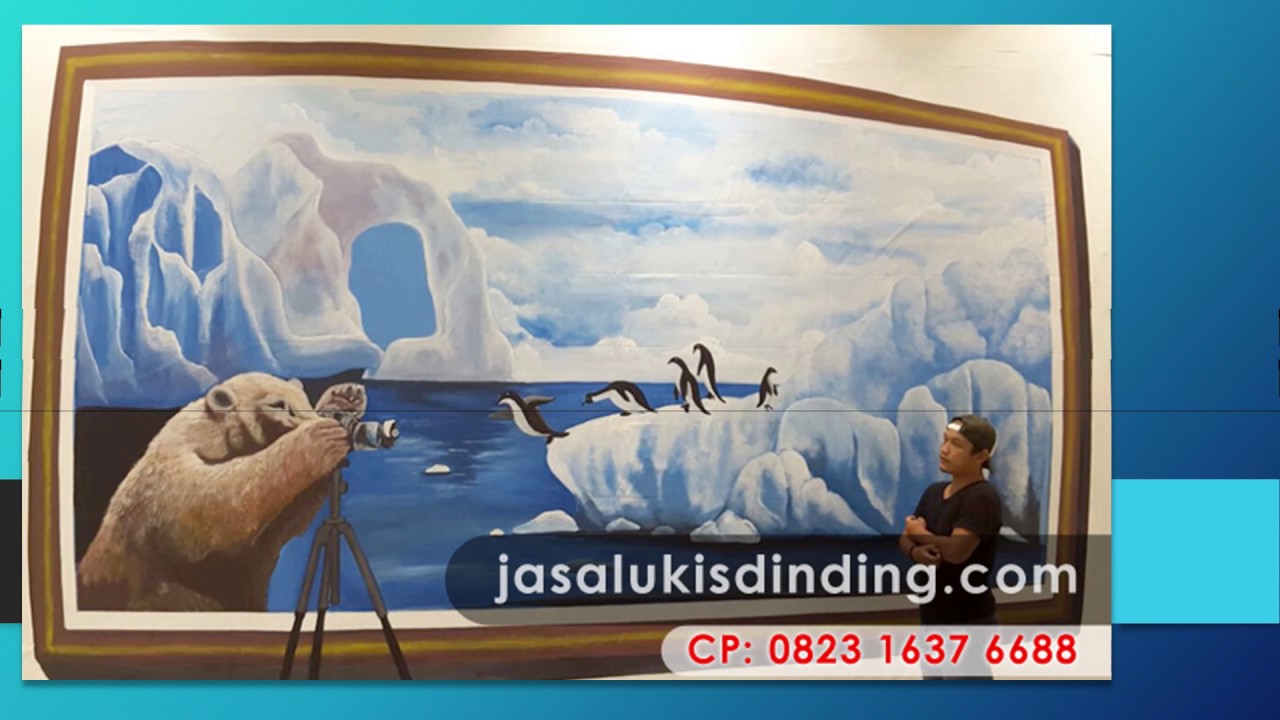 WA +62 823 1637 6688 (Telkomsel), Gambar Lukisan Caf&eacute; 3D