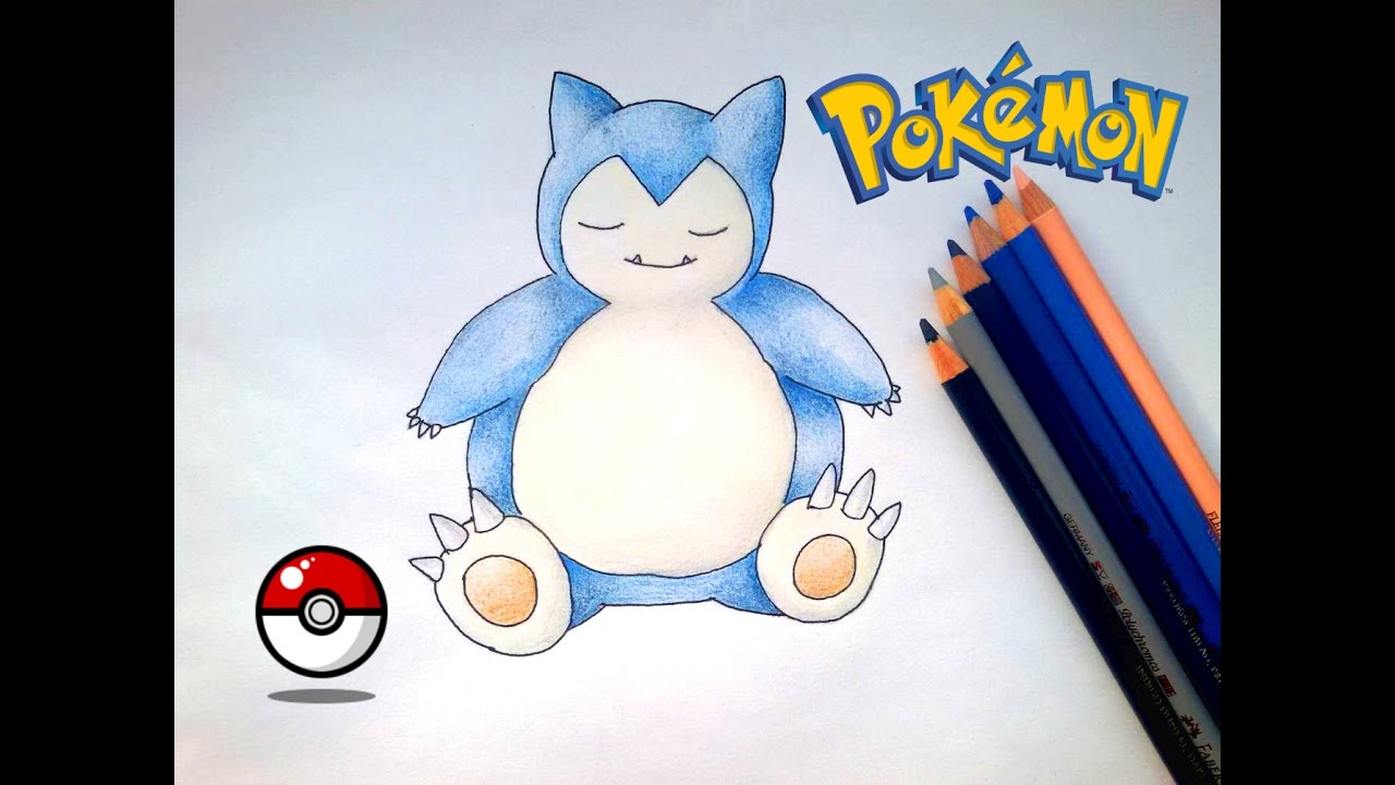Wie malt man Relaxo ? (einfach Pokemon malen)