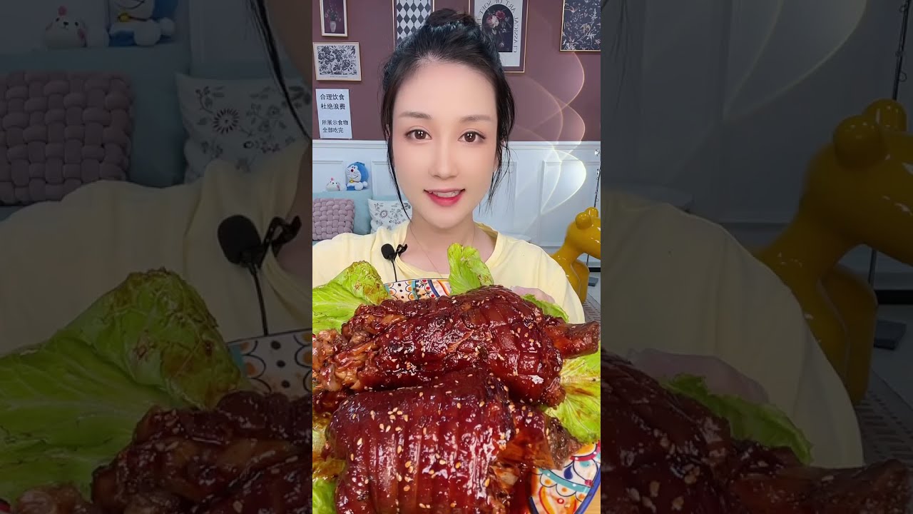 Asmr Chinese Food Mukbang Eating Show pork