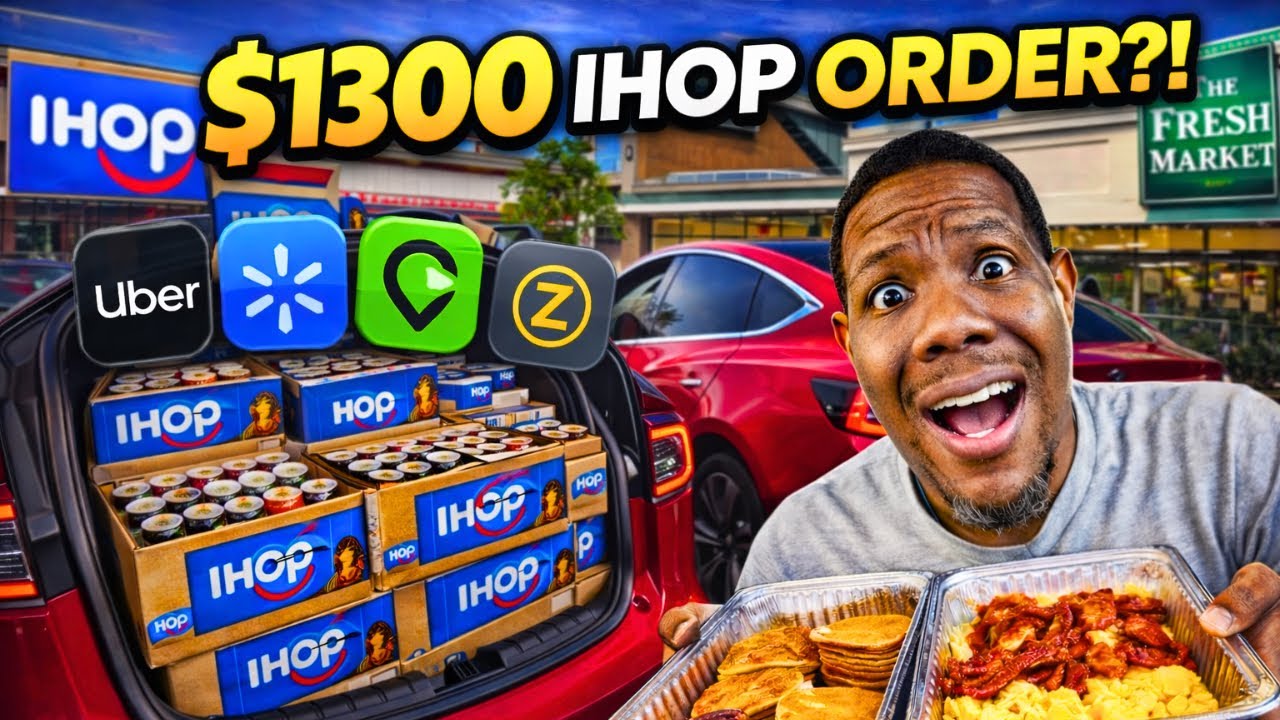 $1300 worth of IHOP | $400+ day | Gig work ride a long ep. 37