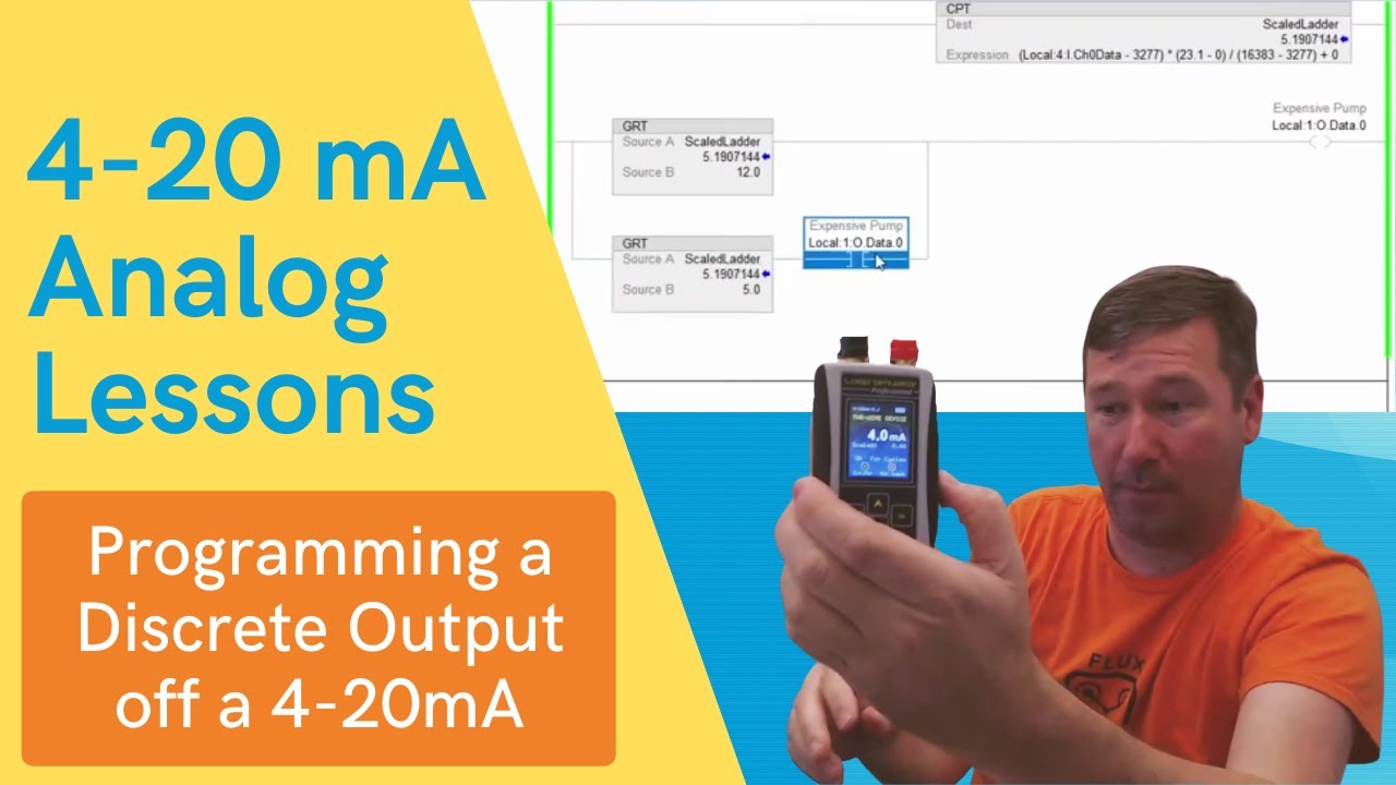Program a Pump to Run Off of an Analog Tank Level