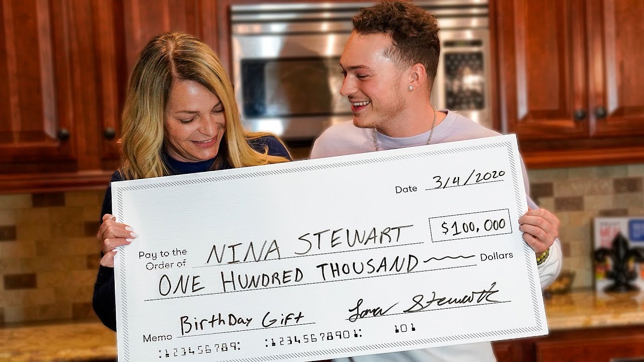 GIVING MY MOM $100,000