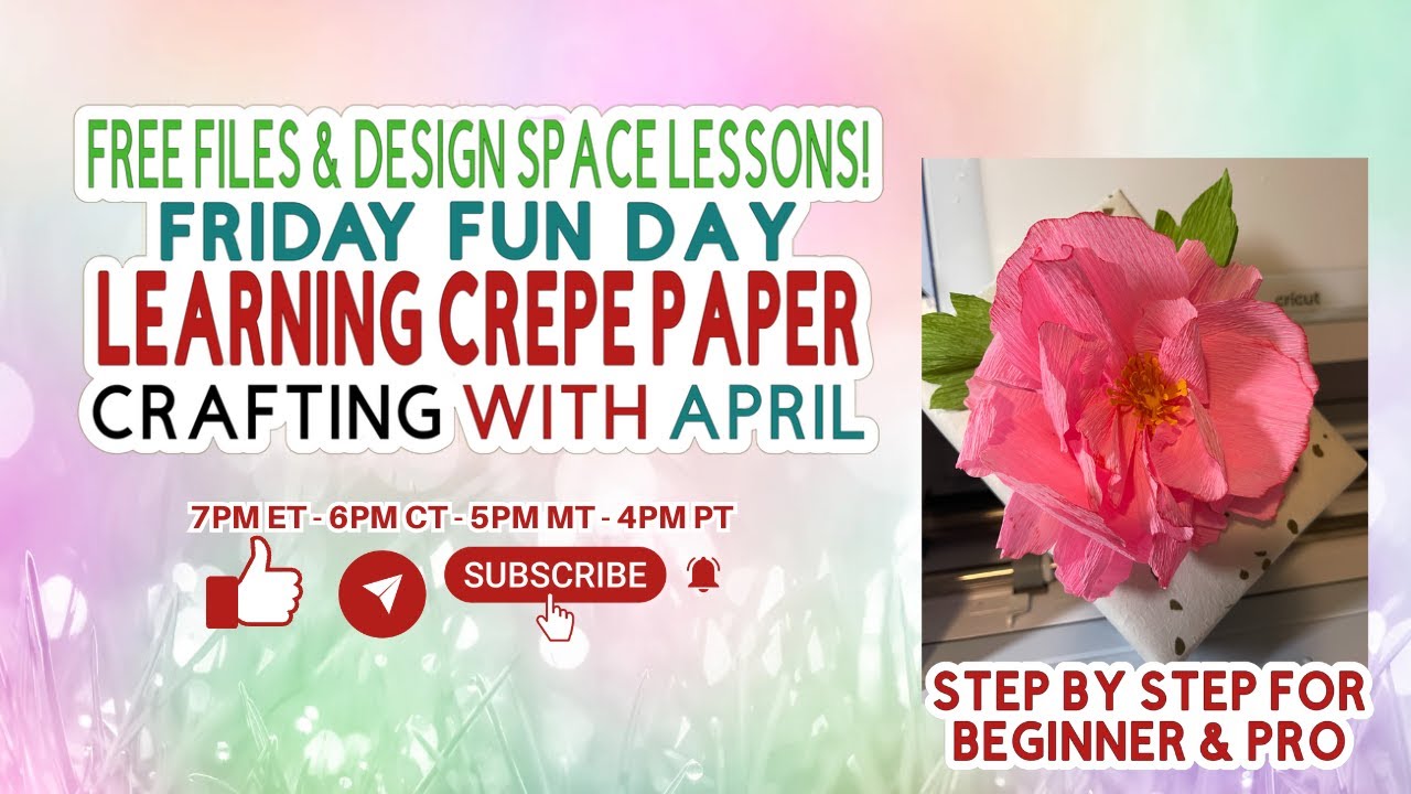 LEARN TO WORK WITH CREPE PAPER - THIS IS JUST PRACTICE