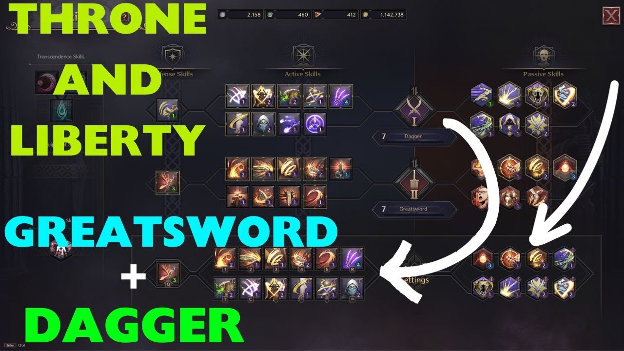 Throne & Liberty:  Great-Sword Dagger Skills and Combo's (Beginner Guide)