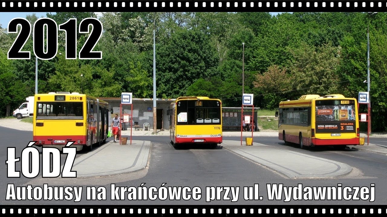 Łódź. Autobusy na krańcówce przy ulicy Wydawniczej; 23.05.2012 r.