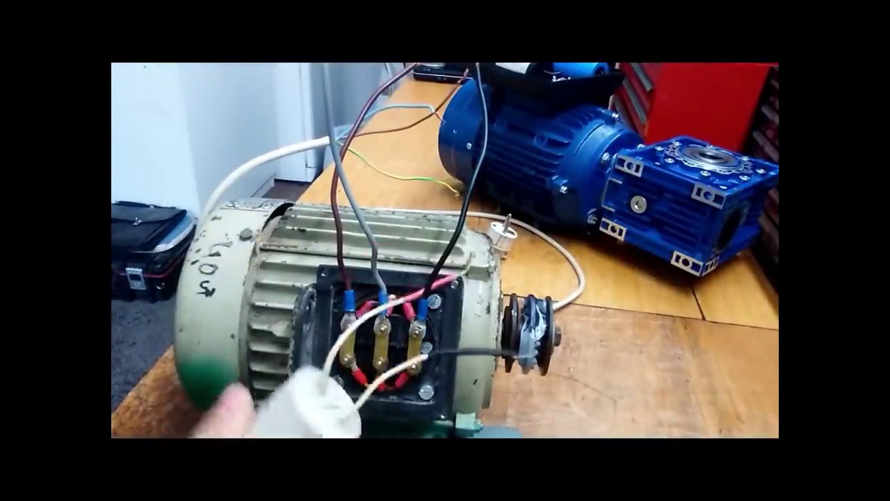 Como transformar un motor trifásico a monofásico.