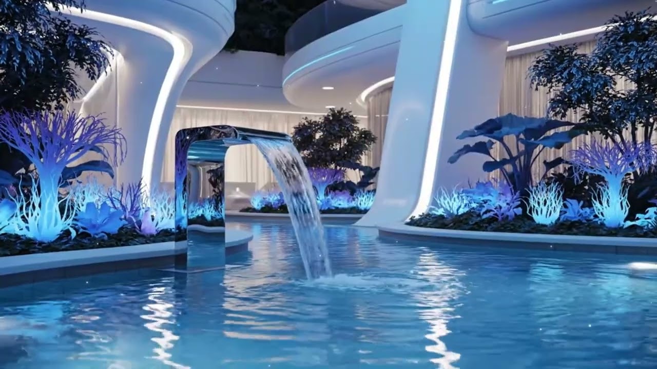 Ultra Realistic Garden Fountain ASMR 💧 Relaxing Water Sounds & Soft Piano for Study, Meditation & S