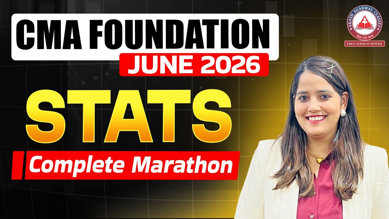 CMA Foundation | Business Statistics Marathon | Dec 2025 & June 2026
