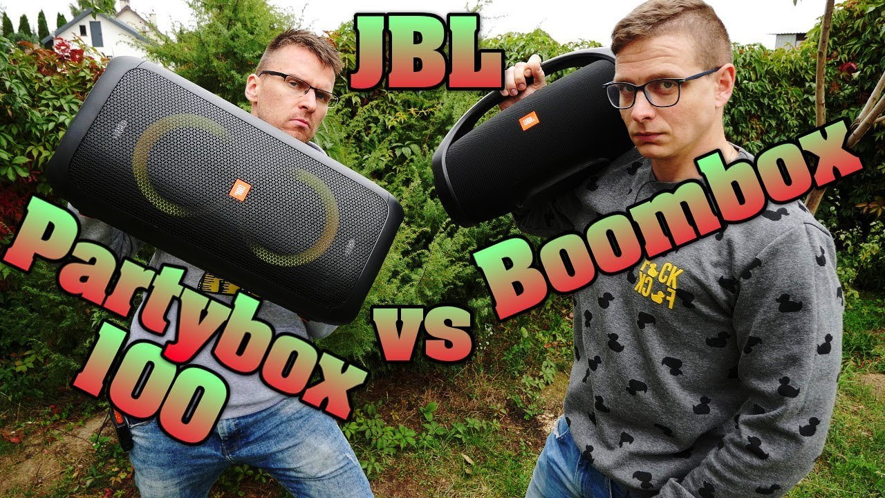 🔥🔥JBL Partybox 100 vs JBL Boombox!🔥🔥 Kt&oacute;ry lepszy?! Snajper i tarmoszenie Grzesia!