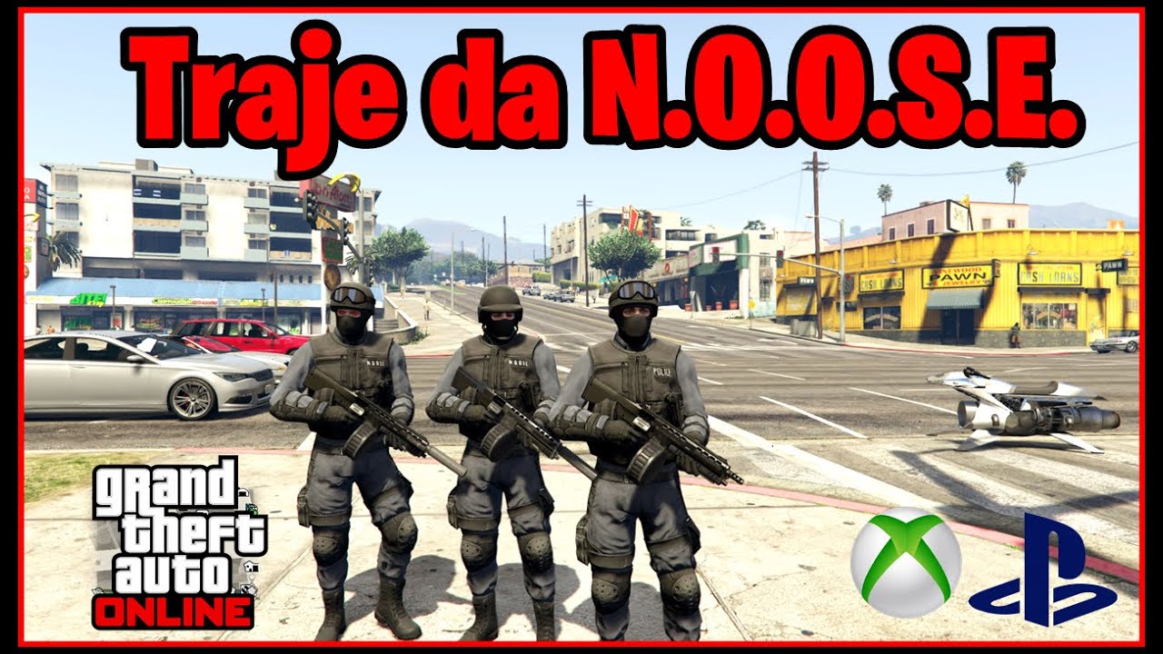 COMO PEGAR O TRAJE DA NOOSE NO GTA 5 ONLINE, TRAJE DA SWAT GTA V ONLINE