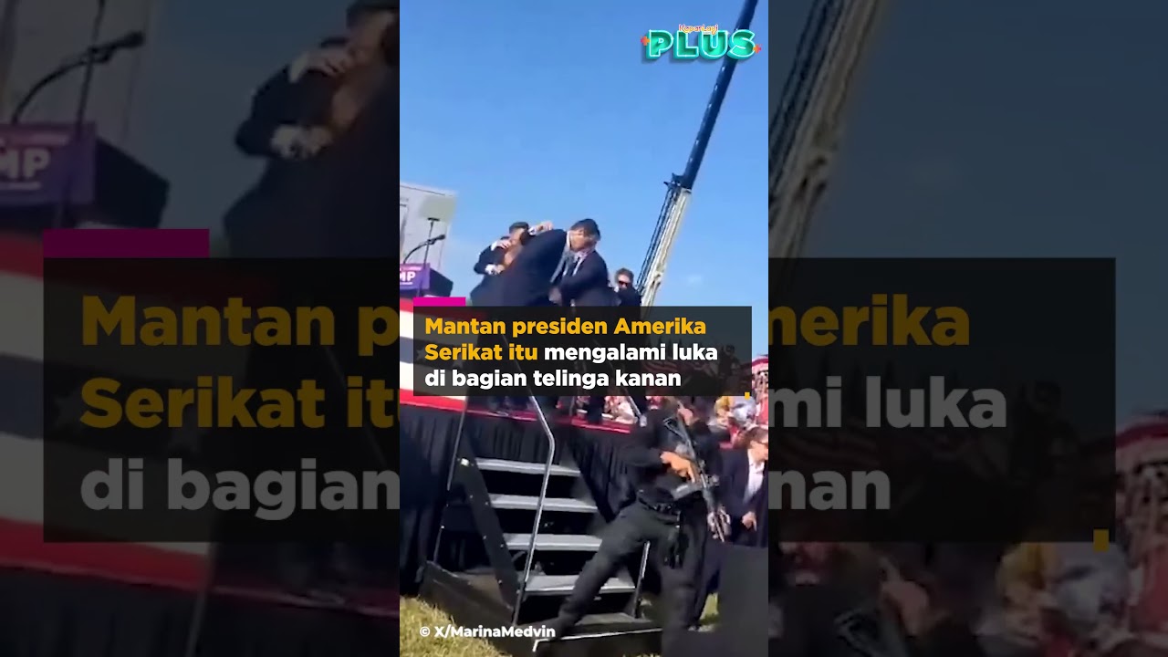 Donald Trump Ditembak Saat Sedang Kampanye, Peluru Menembus Bagian Atas Telinga Kanan